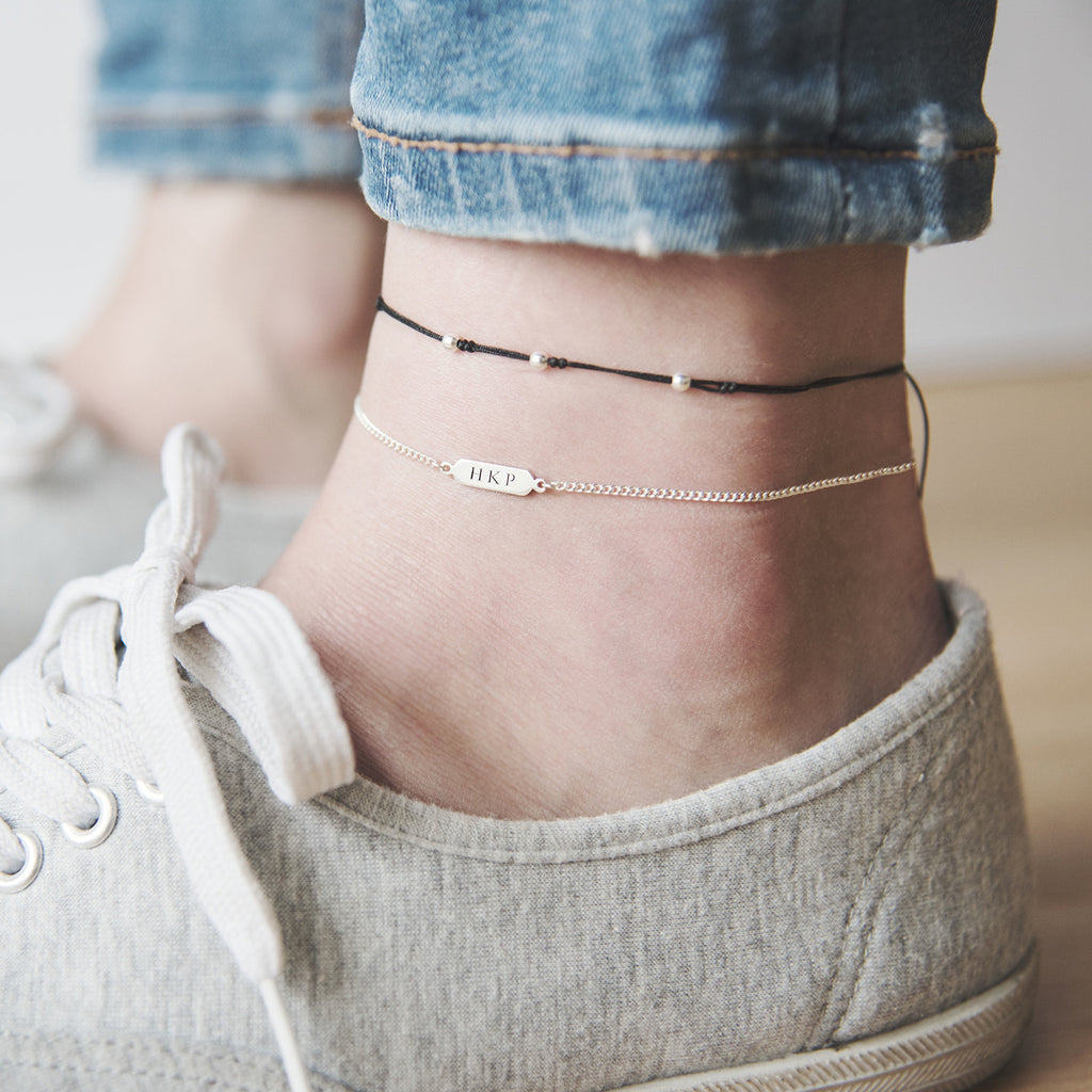 Silver Glitz Anklet - Black - BE.ARUM
- 3