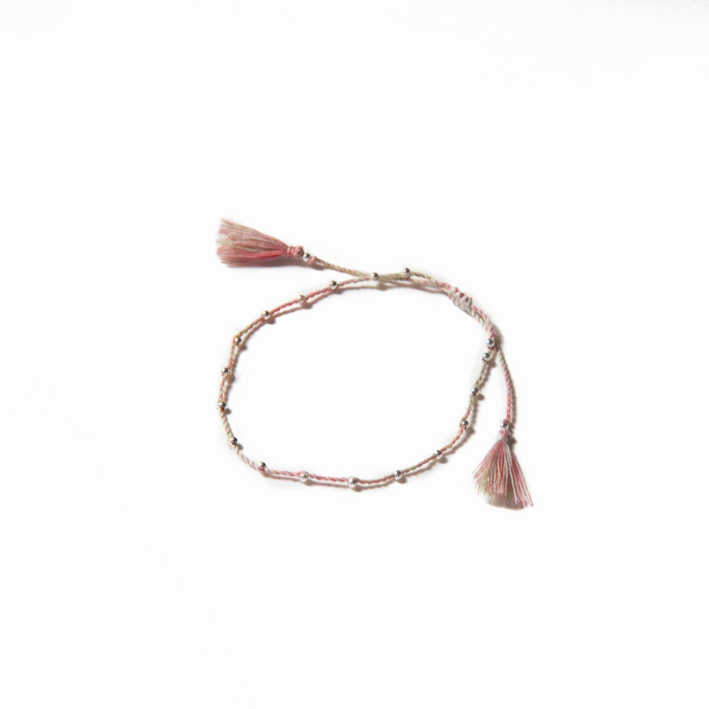 Tassel Anklet - Shy Pastel - BE.ARUM
 - 1