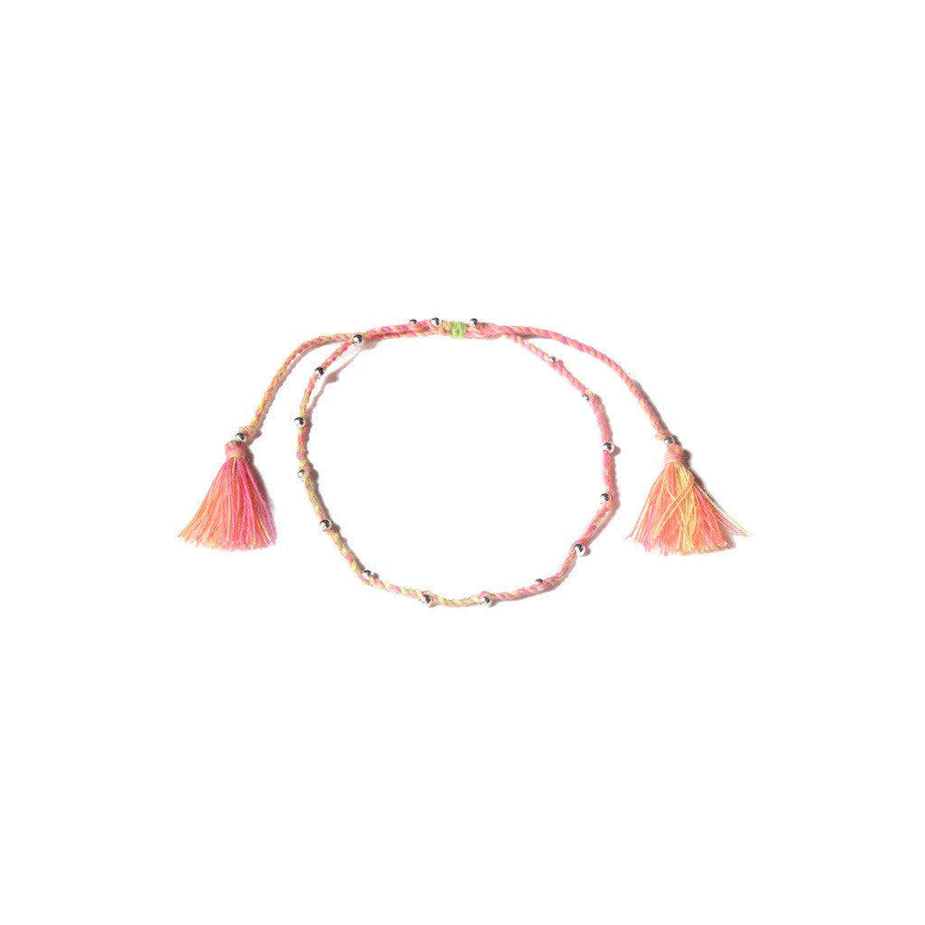 Tassel Anklet - Neon Blast - BE.ARUM
 - 1