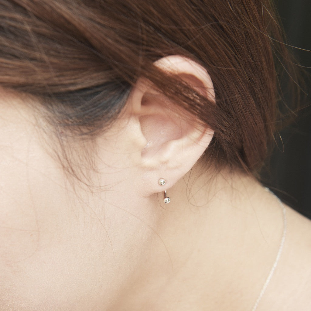 Top and Bottom Point Earrings - BE.ARUM
 - 3