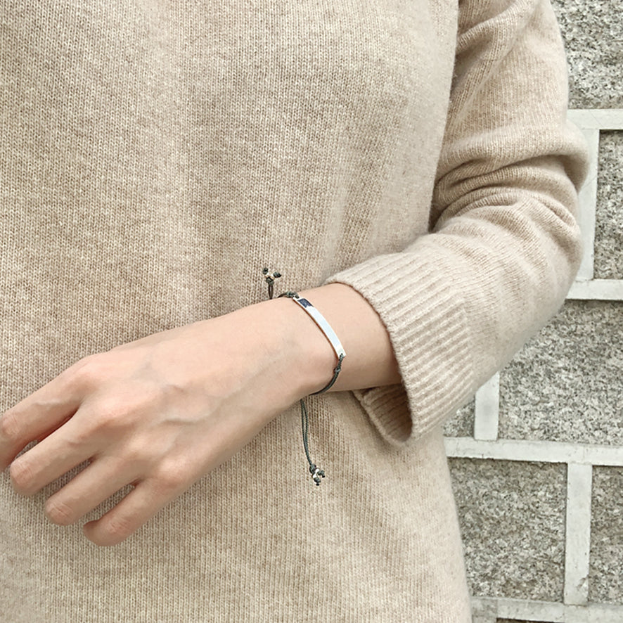 You are beautiful as you are Bracelet Khaki