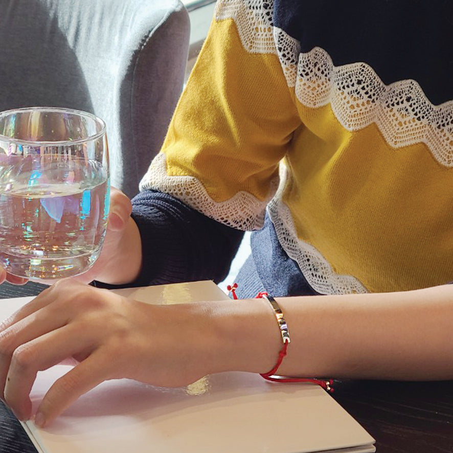 You are beautiful as you are Bracelet Red