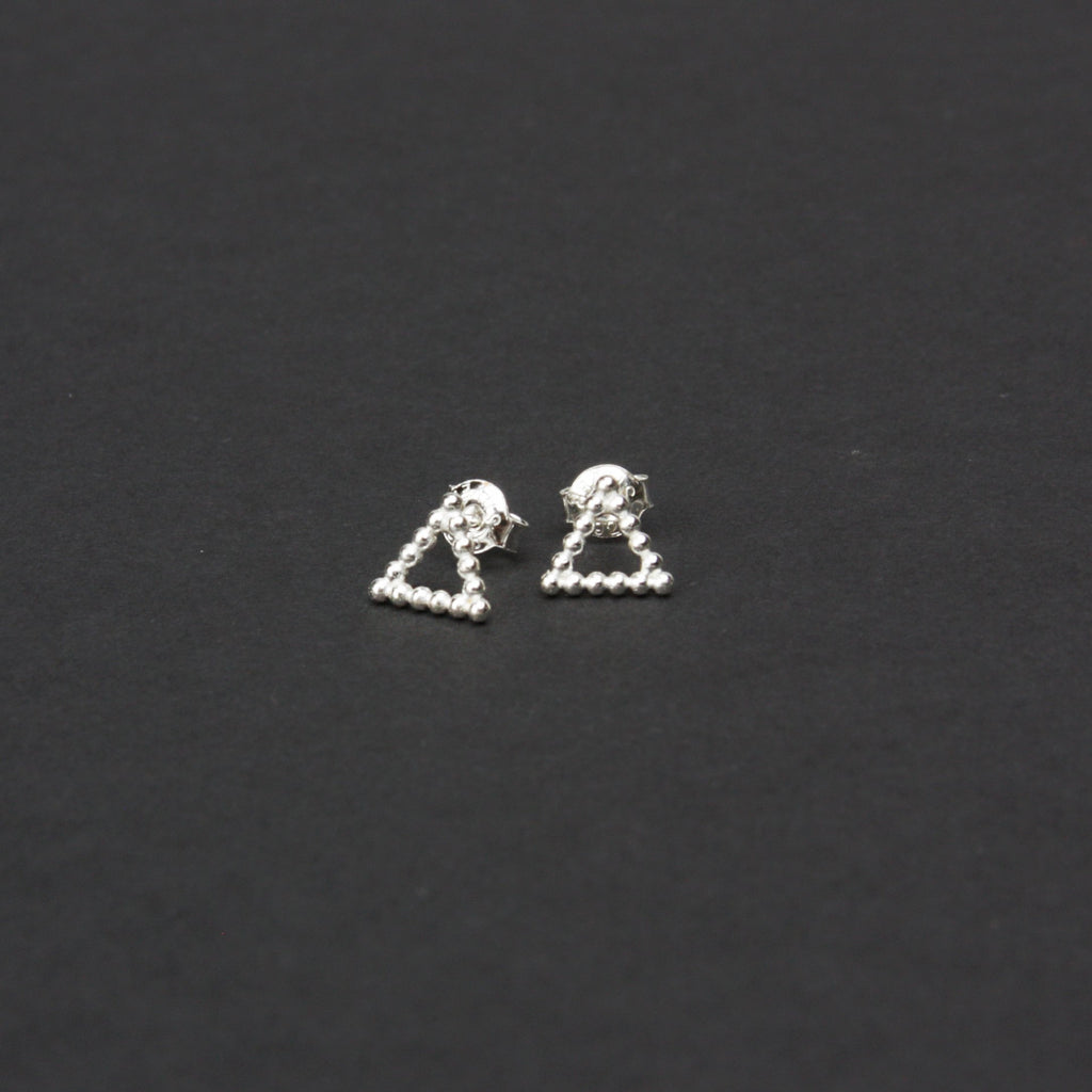 Dot Dots Triangle Earrings