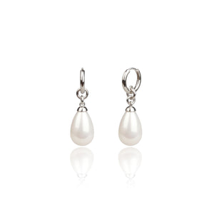 Teardrop Pearl Ring Earrings