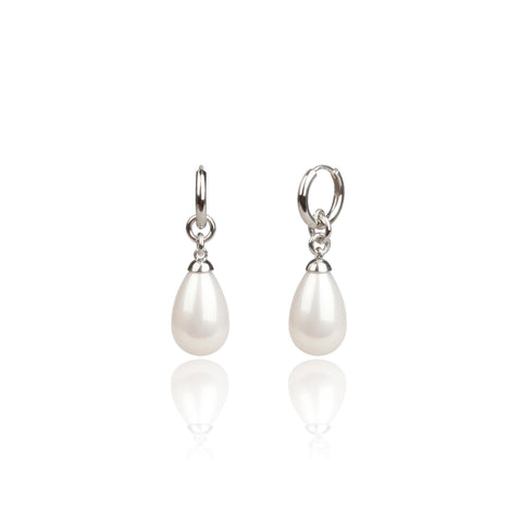 Teardrop Pearl Ring Earrings