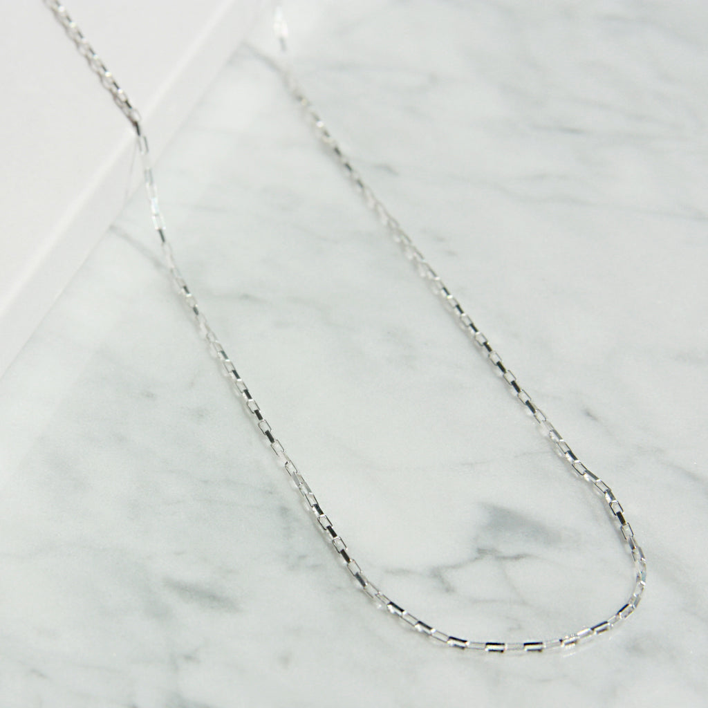 Brick Link Chain Necklace - 50cm