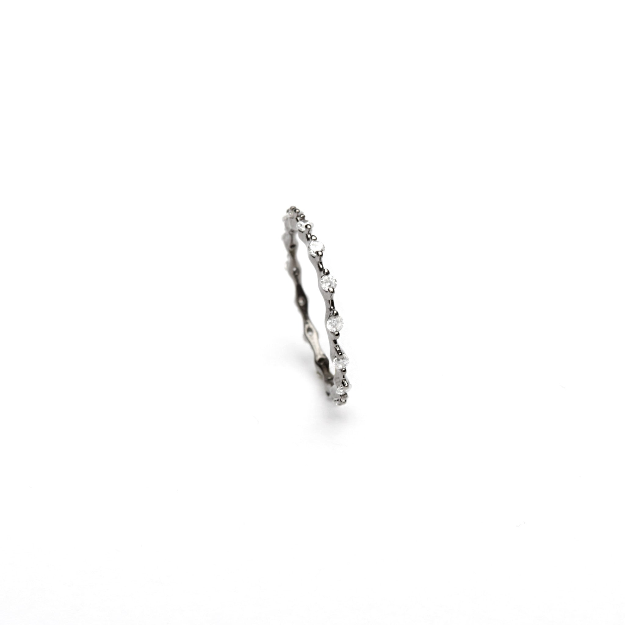 Angelic Black Delicate Ring