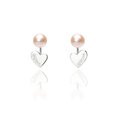 You are Lovely Earrings Peach Pearl
