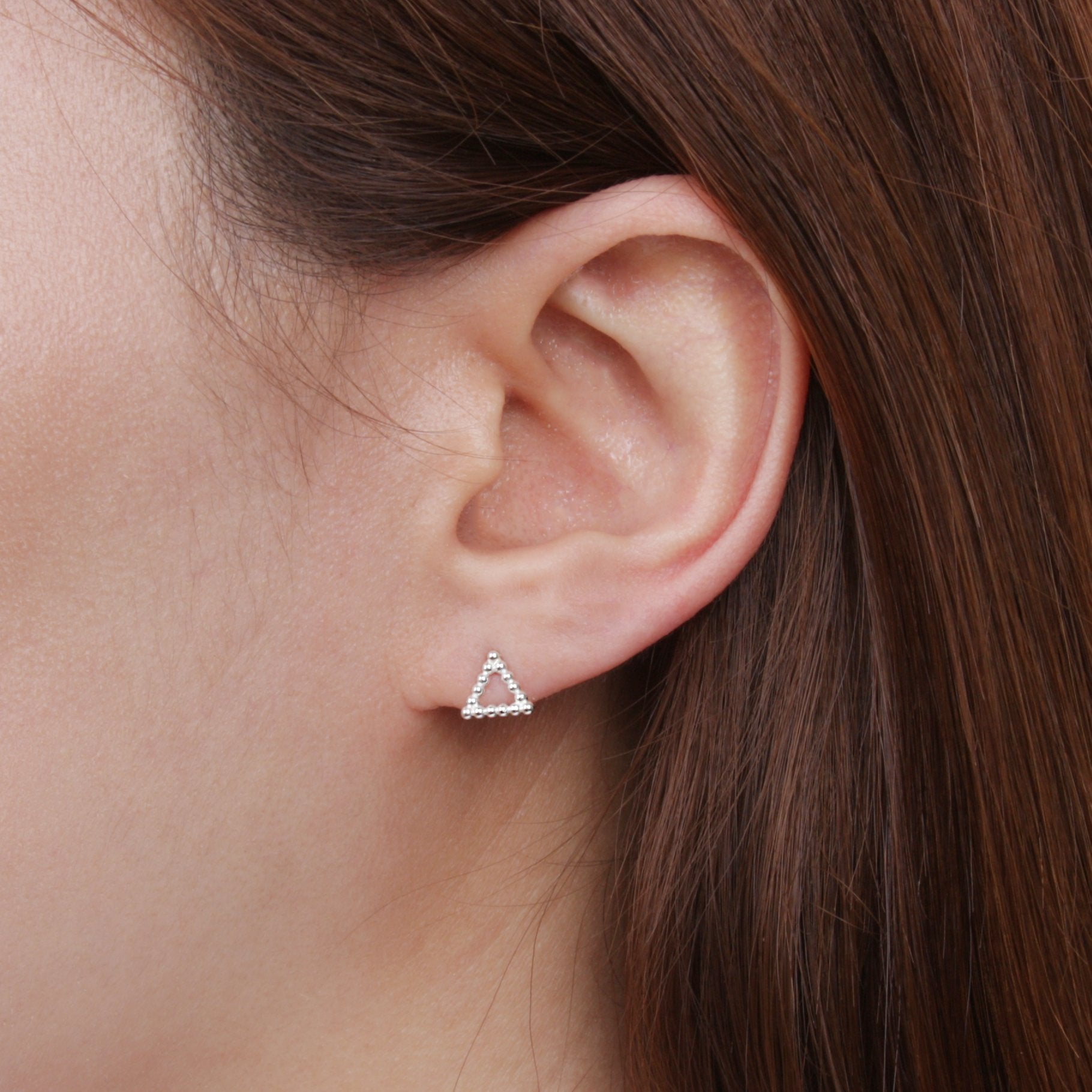Dot Dots Triangle Earrings